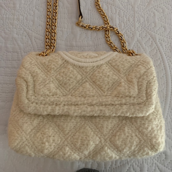 Tory Burch Handbags - Tory Burch Fleming soft Boucle Small